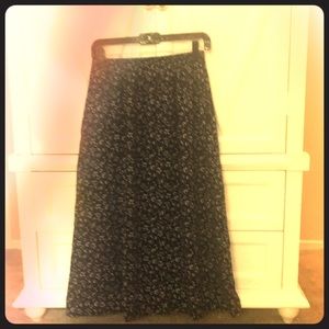 Floral long skirt
